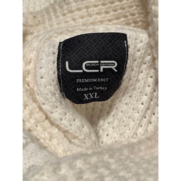 GUC LCR Black Edition Premium Knit Men's Cream Cardigan Heavyweight Size XXL - Picture 6 of 8